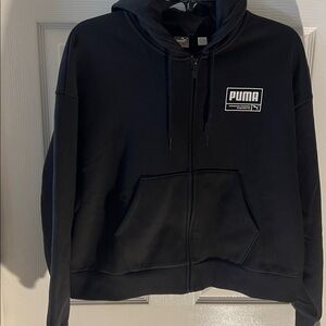 Puma Men's Black Zip-Up Sweater